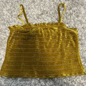 soft velvet fitted crop top